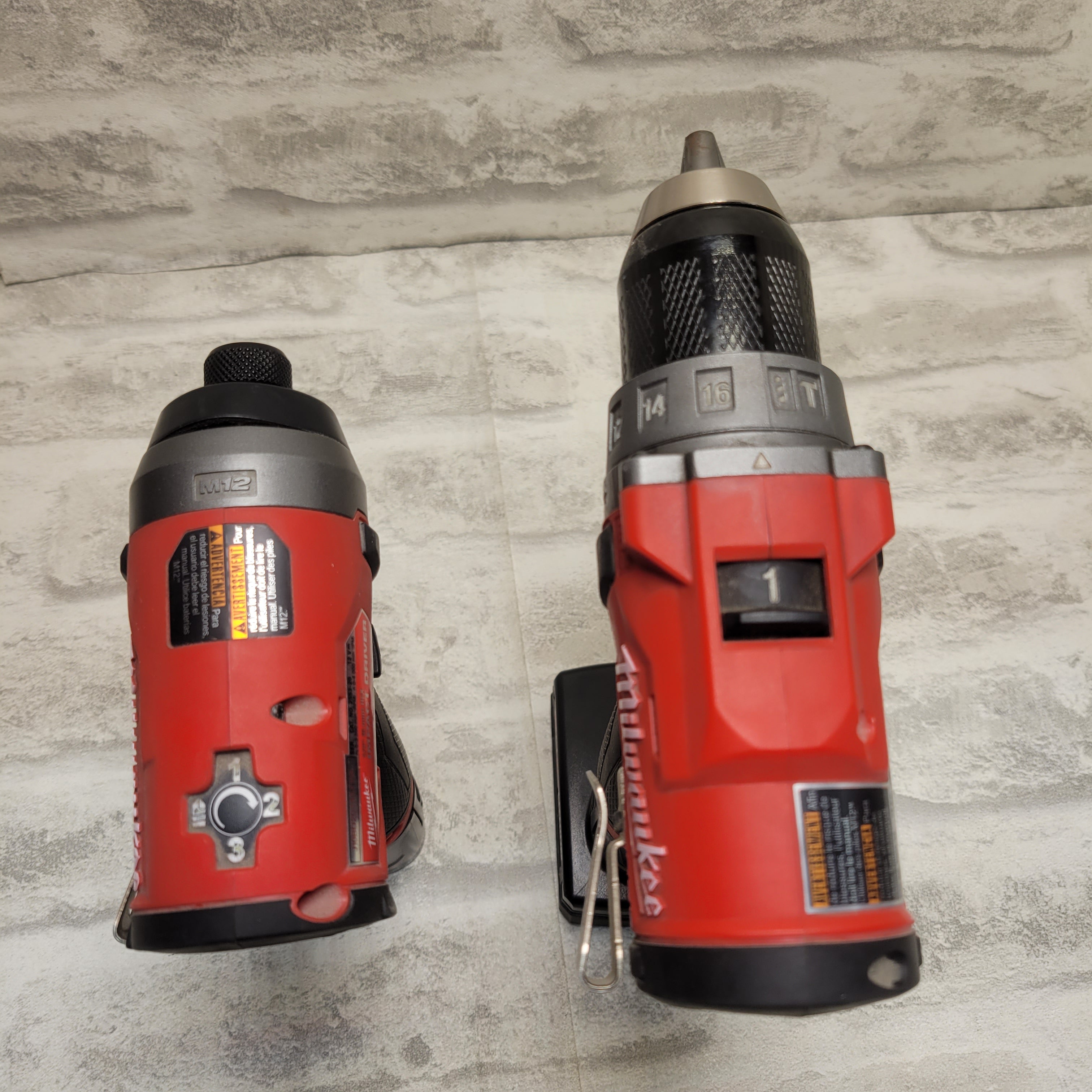 *FOR PARTS* Milwaukee M12 1/2" Hammer Drill/Driver & 1/4" Impact Driver (7899386183918)